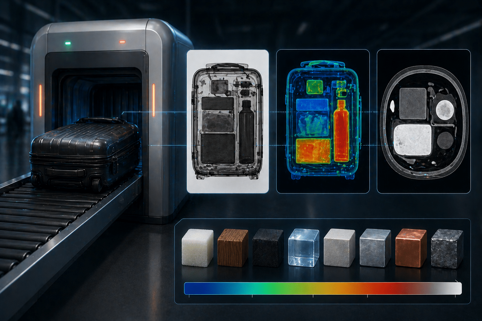 Differentiate materials by density