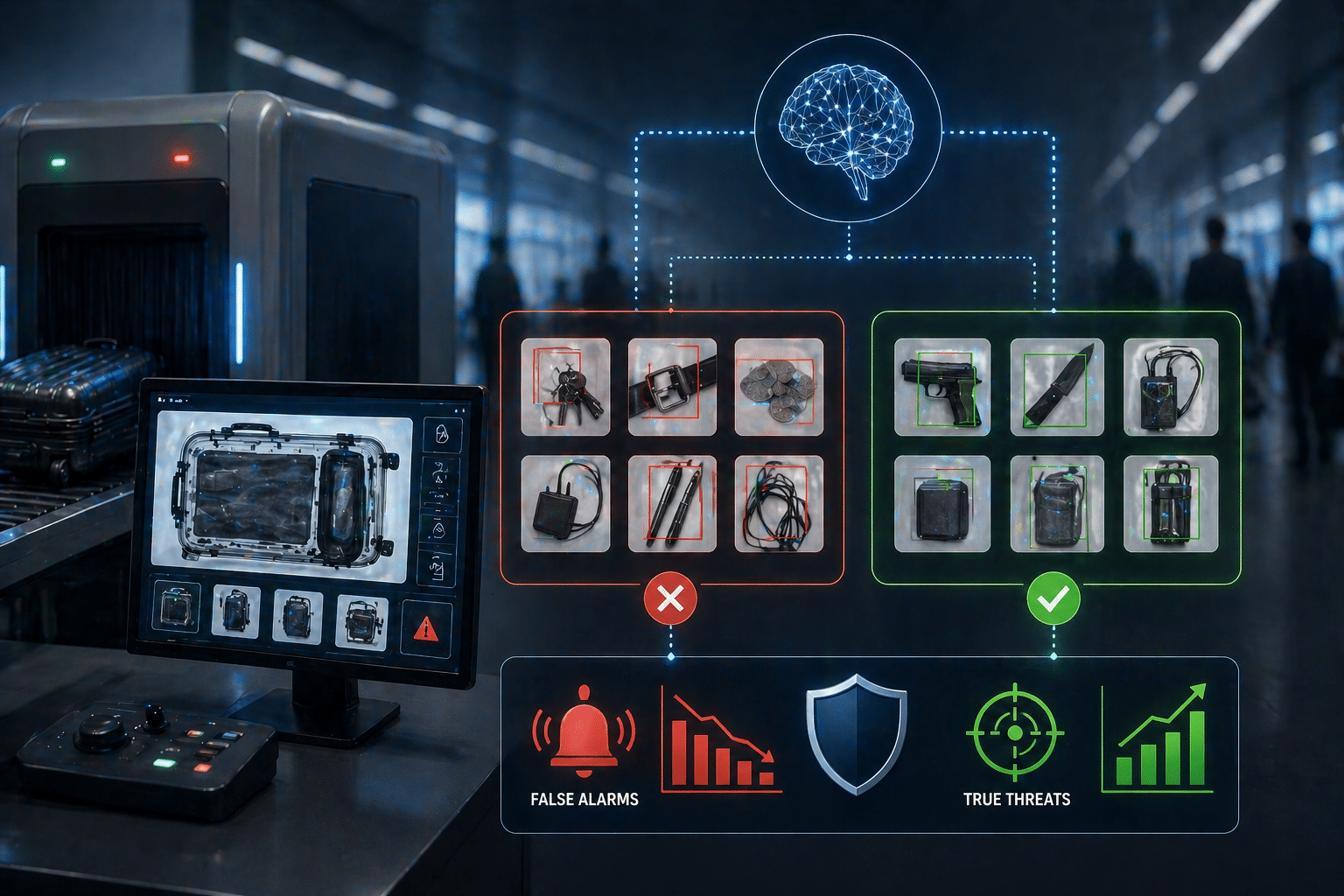 Automatically detect explosives